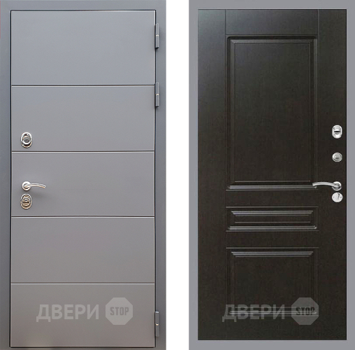 Входная металлическая Дверь Стоп АРТ ГРАФИТ ФЛ-243 Венге в Красноармейске