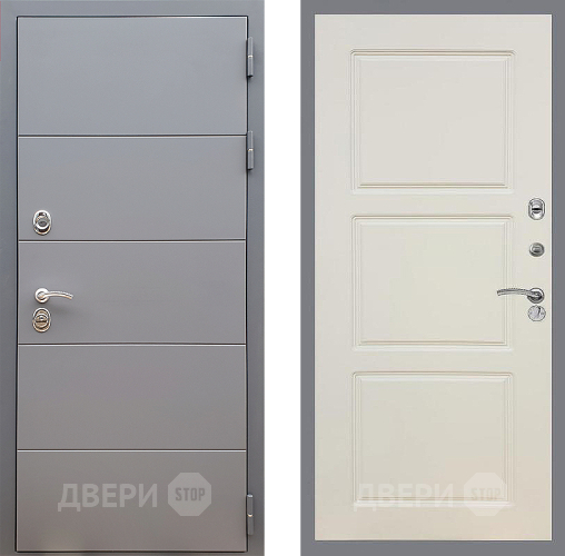 Входная металлическая Дверь Стоп АРТ ГРАФИТ ФЛ-3 Шампань в Красноармейске