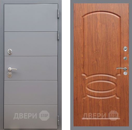Входная металлическая Дверь Стоп АРТ ГРАФИТ ФЛ-128 Береза мореная в Красноармейске