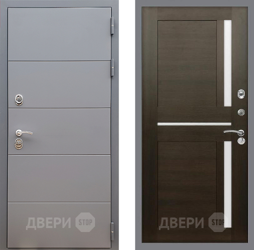 Входная металлическая Дверь Стоп АРТ ГРАФИТ СБ-18 Венге в Красноармейске