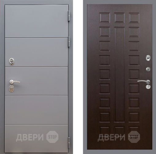 Входная металлическая Дверь Стоп АРТ ГРАФИТ ФЛ-183 Венге в Красноармейске