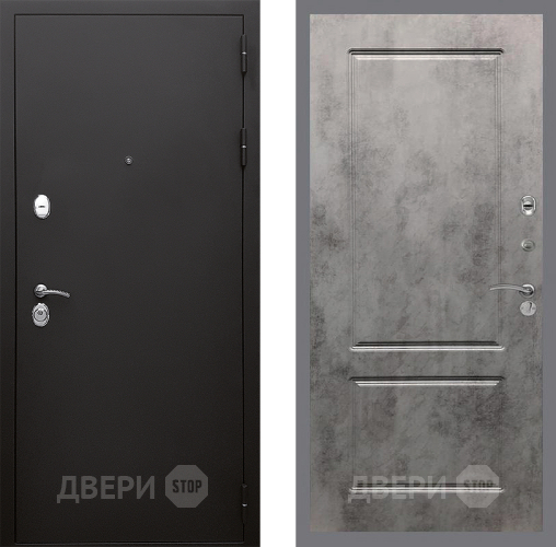 Дверь Стоп КЛАССИК Шагрень ФЛ-117 Бетон темный в Красноармейске