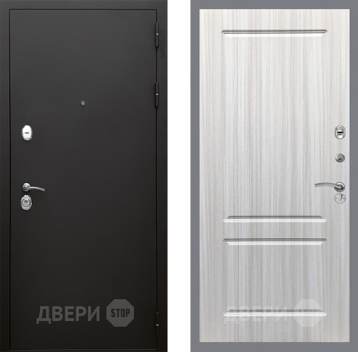 Входная металлическая Дверь Стоп КЛАССИК Шагрень ФЛ-117 Сандал белый в Красноармейске