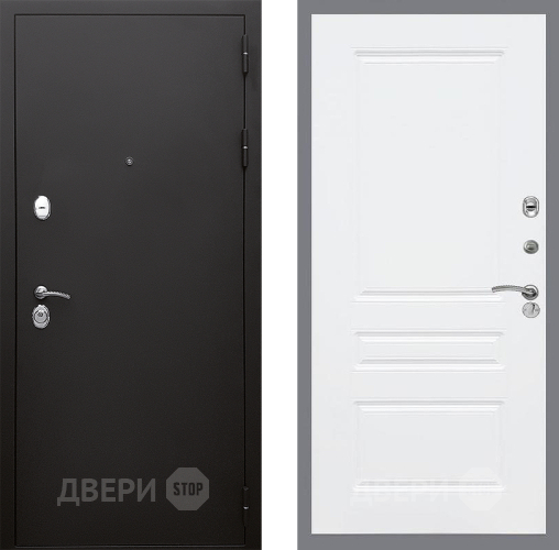 Входная металлическая Дверь Стоп КЛАССИК Шагрень ФЛ-243 Силк Сноу в Красноармейске