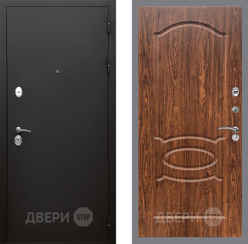 Дверь Стоп КЛАССИК Шагрень ФЛ-128 орех тисненый в Красноармейске
