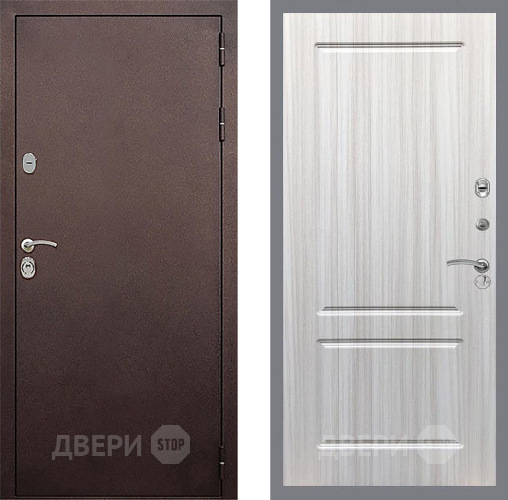 Входная металлическая Дверь Стоп КЛАССИК Медь ФЛ-117 Сандал белый в Красноармейске