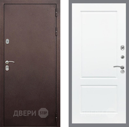 Входная металлическая Дверь Стоп КЛАССИК Медь ФЛ-117 Силк Сноу в Красноармейске