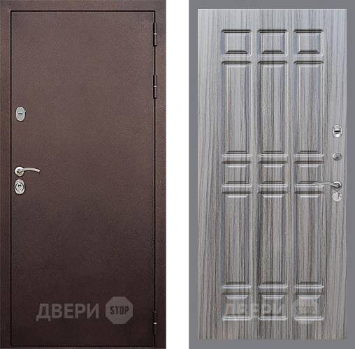 Входная металлическая Дверь Стоп КЛАССИК Медь ФЛ-33 Сандал грей в Красноармейске