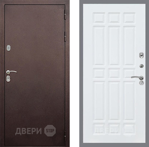 Дверь Стоп КЛАССИК Медь ФЛ-33 Силк Сноу в Красноармейске