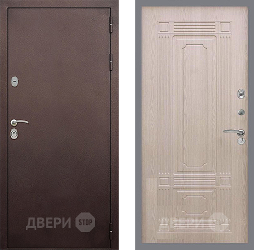 Дверь Стоп КЛАССИК Медь ФЛ-2 Беленый дуб в Красноармейске