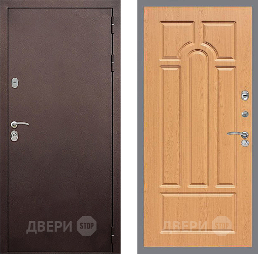 Дверь Стоп КЛАССИК Медь ФЛ-58 Дуб в Красноармейске