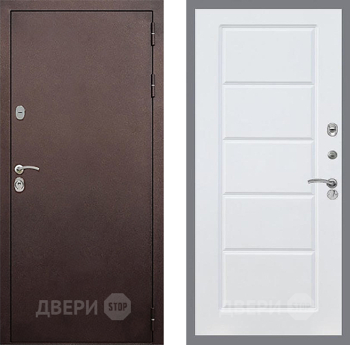 Входная металлическая Дверь Стоп КЛАССИК Медь ФЛ-39 Силк Сноу в Красноармейске