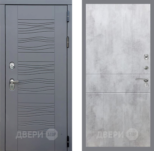 Входная металлическая Дверь Стоп СКАНДИ ФЛ-290 Бетон светлый в Красноармейске
