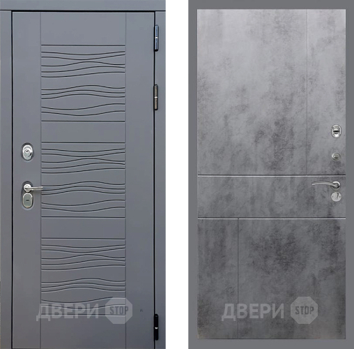 Входная металлическая Дверь Стоп СКАНДИ ФЛ-290 Бетон темный в Красноармейске
