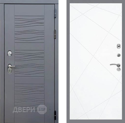 Входная металлическая Дверь Стоп СКАНДИ ФЛ-291 Силк Сноу в Красноармейске