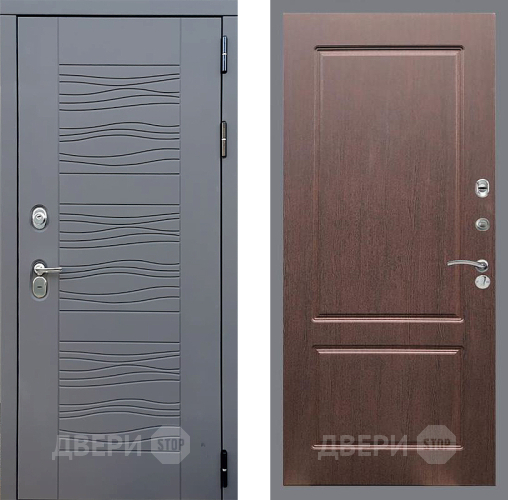 Входная металлическая Дверь Стоп СКАНДИ ФЛ-117 Орех премиум в Красноармейске
