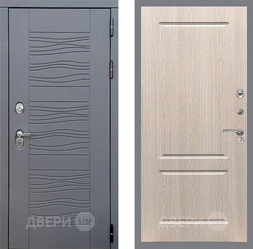Входная металлическая Дверь Стоп СКАНДИ ФЛ-117 Беленый дуб в Красноармейске