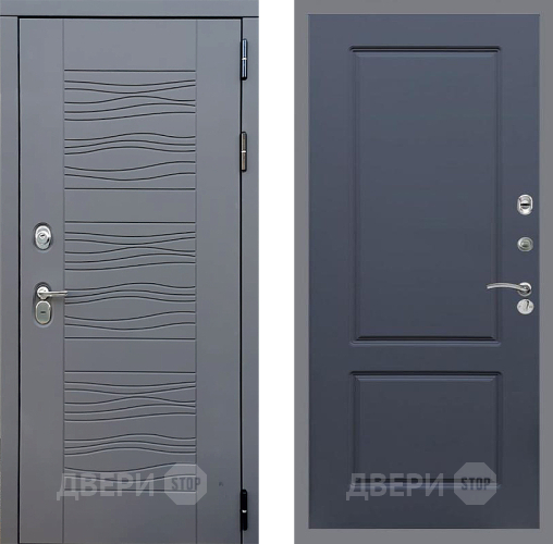 Входная металлическая Дверь Стоп СКАНДИ ФЛ-117 Силк титан в Красноармейске