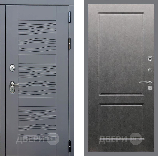 Входная металлическая Дверь Стоп СКАНДИ ФЛ-117 Штукатурка графит в Красноармейске
