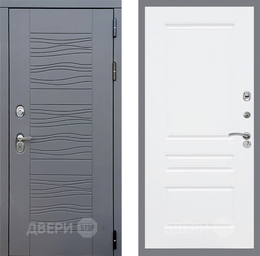 Входная металлическая Дверь Стоп СКАНДИ ФЛ-243 Силк Сноу в Красноармейске