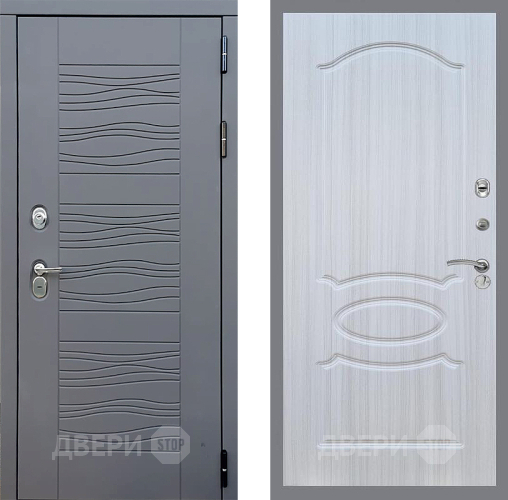 Входная металлическая Дверь Стоп СКАНДИ ФЛ-128 Сандал белый в Красноармейске