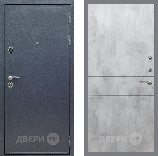 Входная металлическая Дверь Стоп СИЛЬВЕР ФЛ-290 Бетон светлый в Красноармейске