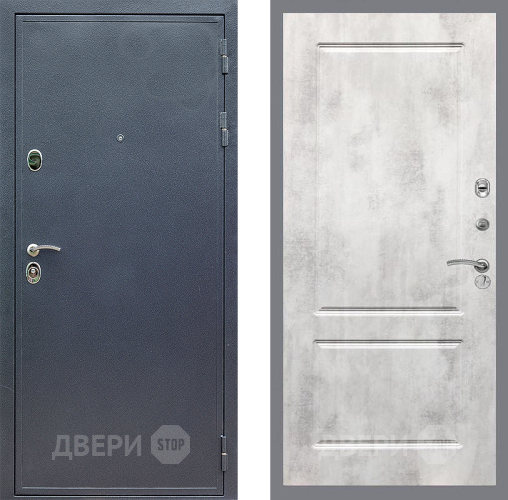 Входная металлическая Дверь Стоп СИЛЬВЕР ФЛ-117 Бетон светлый в Красноармейске
