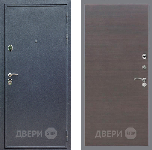 Входная металлическая Дверь Стоп СИЛЬВЕР Гладкая венге поперечный в Красноармейске