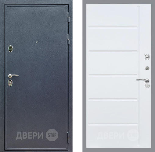 Входная металлическая Дверь Стоп СИЛЬВЕР ФЛ-102 Белый ясень в Красноармейске