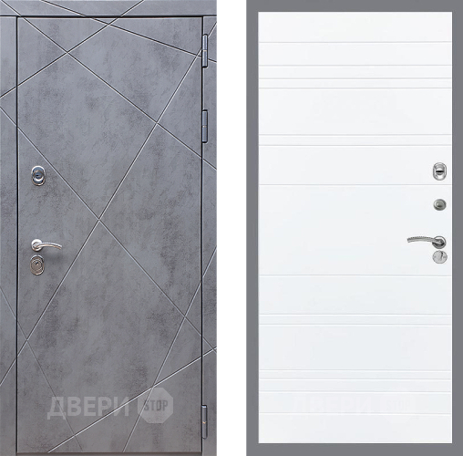 Входная металлическая Дверь Стоп Лучи Лайн Силк Сноу в Красноармейске