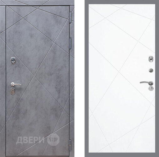 Входная металлическая Дверь Стоп Лучи ФЛ-291 Силк Сноу в Красноармейске