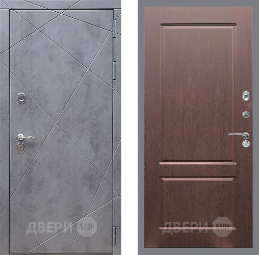 Дверь Стоп Лучи ФЛ-117 Орех премиум в Красноармейске