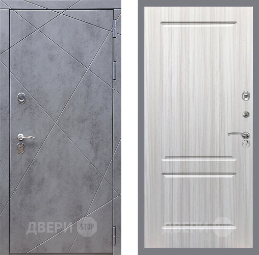 Входная металлическая Дверь Стоп Лучи ФЛ-117 Сандал белый в Красноармейске