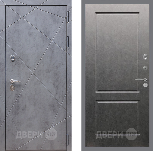 Дверь Стоп Лучи ФЛ-117 Штукатурка графит в Красноармейске