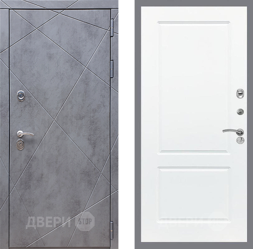 Входная металлическая Дверь Стоп Лучи ФЛ-117 Силк Сноу в Красноармейске