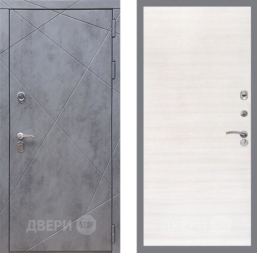 Входная металлическая Дверь Стоп Лучи Гладкая Акация светлая в Красноармейске