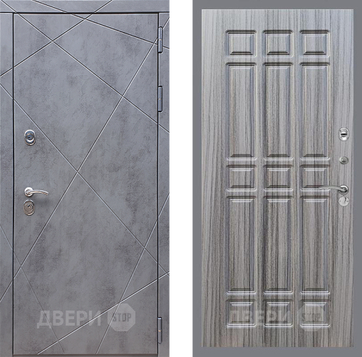 Входная металлическая Дверь Стоп Лучи ФЛ-33 Сандал грей в Красноармейске
