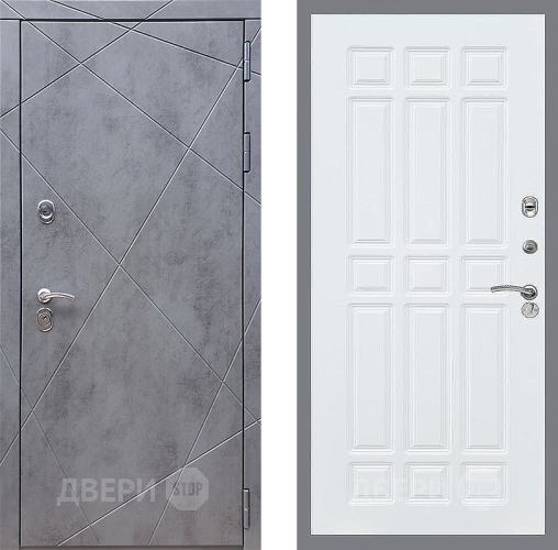 Входная металлическая Дверь Стоп Лучи ФЛ-33 Силк Сноу в Красноармейске