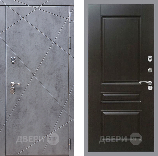 Входная металлическая Дверь Стоп Лучи ФЛ-243 Венге в Красноармейске