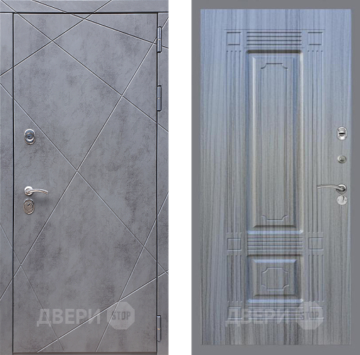 Входная металлическая Дверь Стоп Лучи ФЛ-2 Сандал грей в Красноармейске