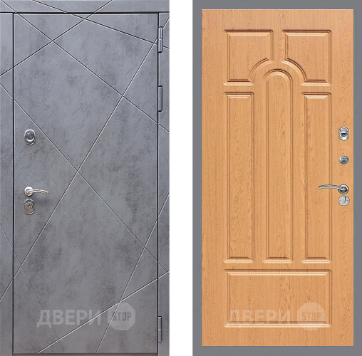 Входная металлическая Дверь Стоп Лучи ФЛ-58 Дуб в Красноармейске