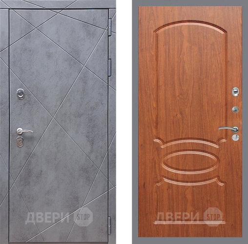 Входная металлическая Дверь Стоп Лучи ФЛ-128 Береза мореная в Красноармейске