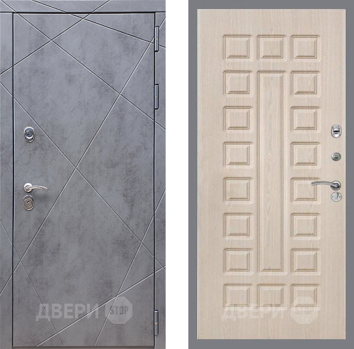 Входная металлическая Дверь Стоп Лучи ФЛ-183 Беленый дуб в Красноармейске