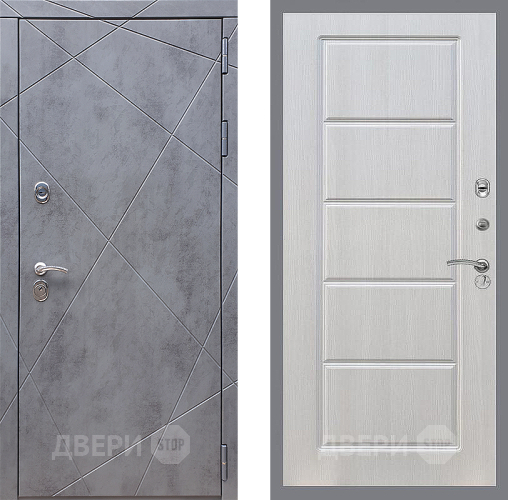 Входная металлическая Дверь Стоп Лучи ФЛ-39 Лиственница беж в Красноармейске