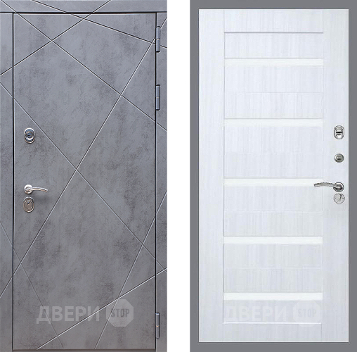 Входная металлическая Дверь Стоп Лучи СБ-14 Сандал белый в Красноармейске