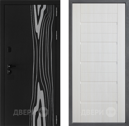 Входная металлическая Дверь Дверной континент ДК-12 ФЛ-70 Лиственница белая в Красноармейске