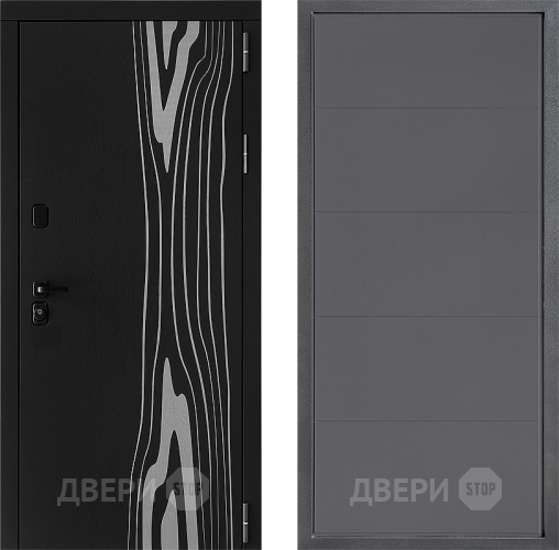 Входная металлическая Дверь Дверной континент ДК-12 ФЛ-649 Графит софт в Красноармейске