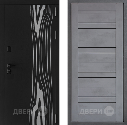 Входная металлическая Дверь Дверной континент ДК-12 ФЛ-49 Бетон серый в Красноармейске