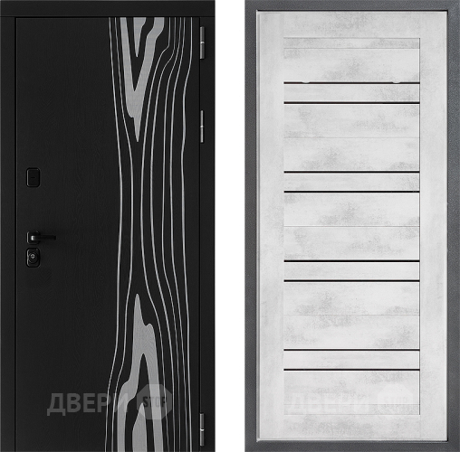 Входная металлическая Дверь Дверной континент ДК-12 ФЛ-49 Бетон снежный в Красноармейске