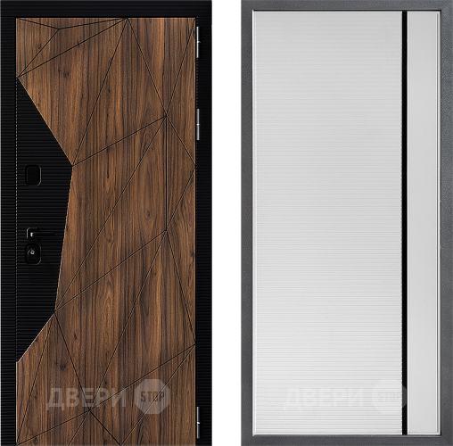 Дверь Дверной континент ДК-11 ФЛ-757 Черное Стекло Софт милк в Красноармейске